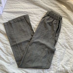 BRANDY MELVILLE PLAID STRAIGHTLEG PANT